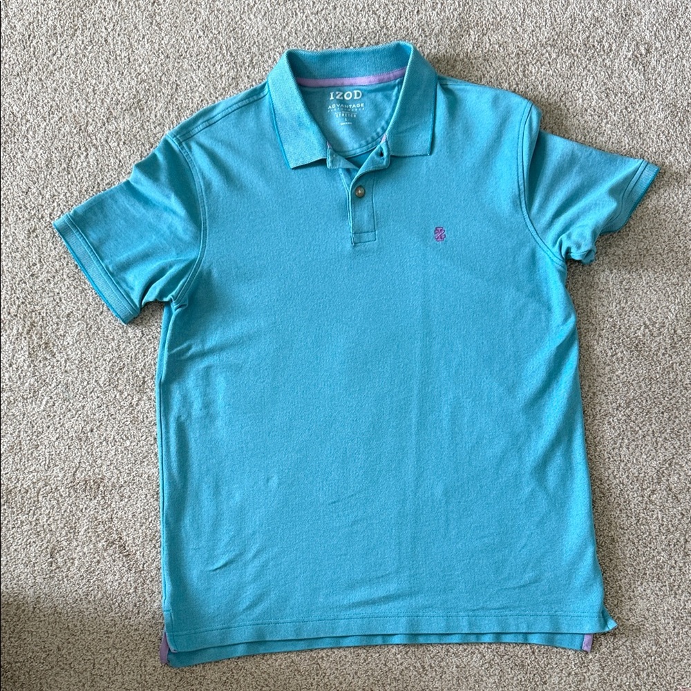 Izod Men's Teal Polo Shirt